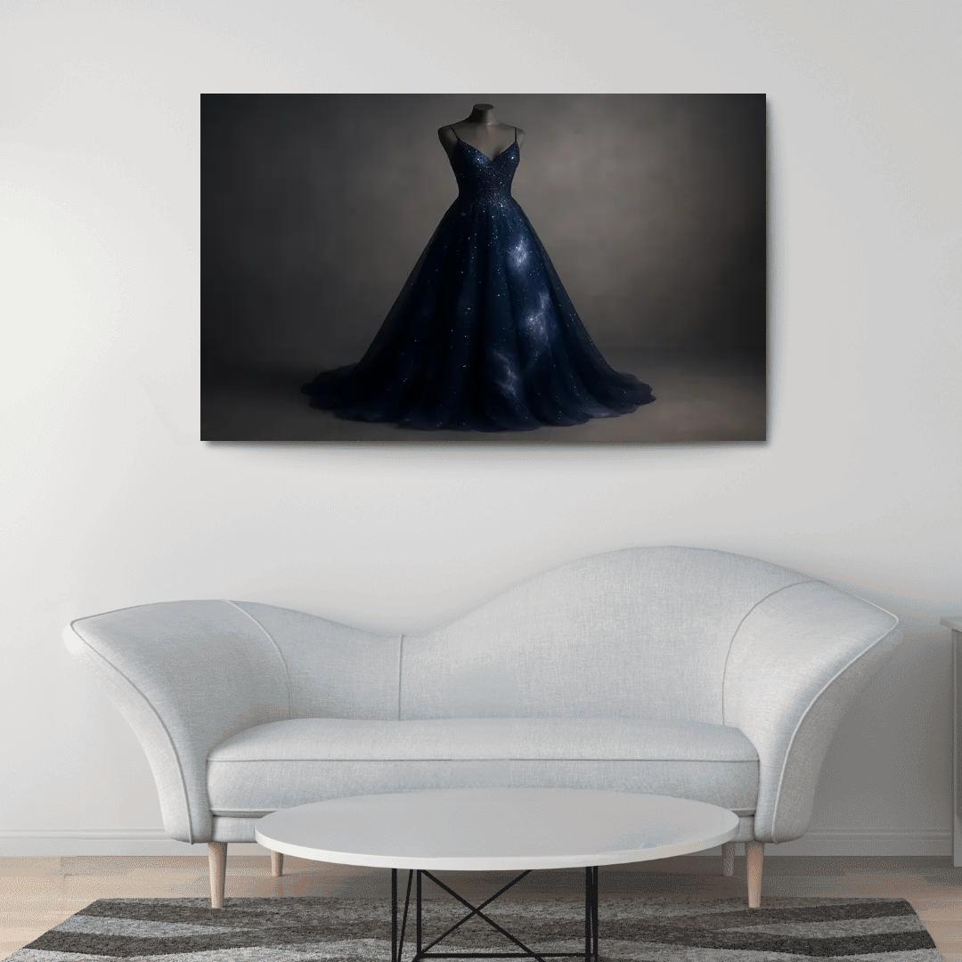 Celestial Elegance Contemporary Eveningwear multi-panel paintings