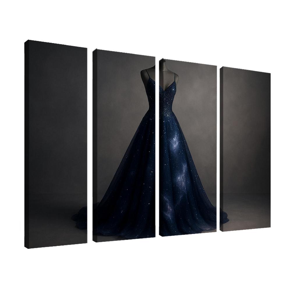 Celestial Elegance Contemporary Eveningwear multi-panel paintings