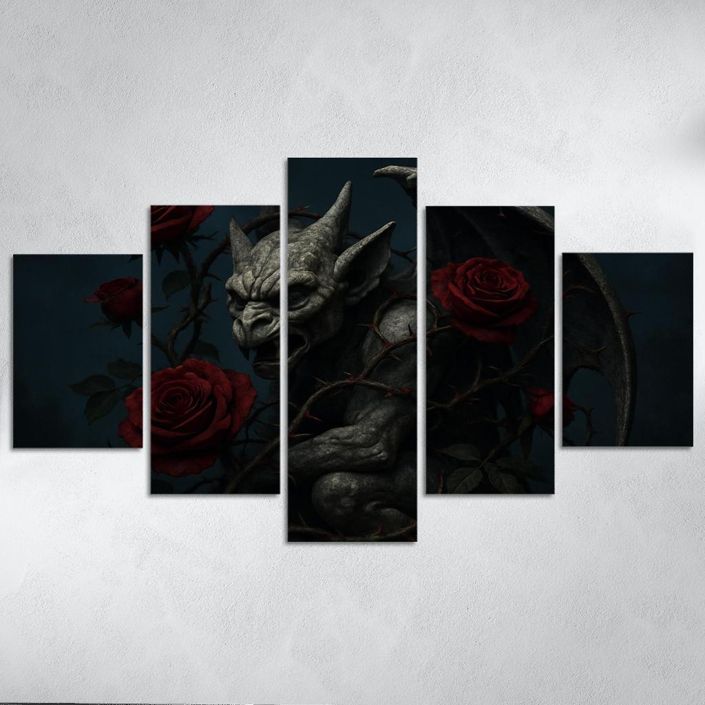 Midnight Rose Gargoyle one-piece frames