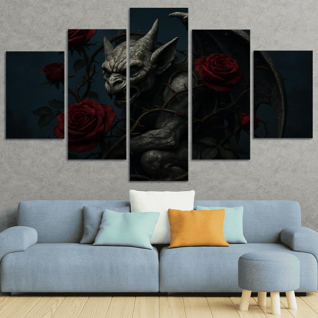 Midnight Rose Gargoyle one-piece frames