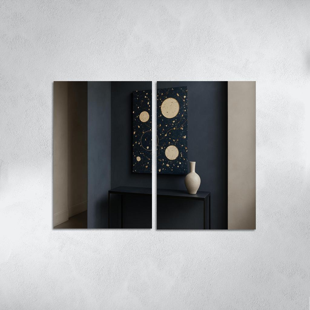 Celestial Terrazzo Wall Panel one-piece frames