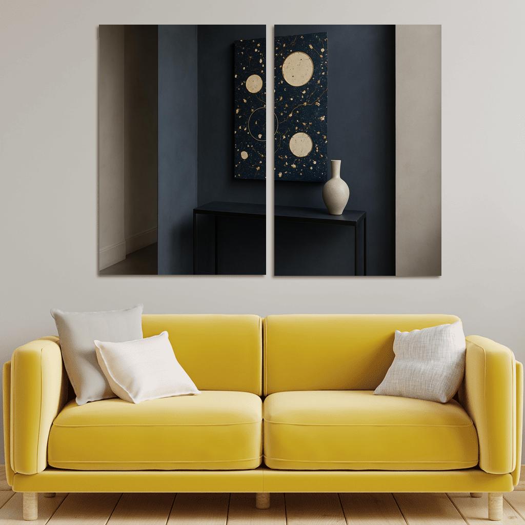 Celestial Terrazzo Wall Panel one-piece frames