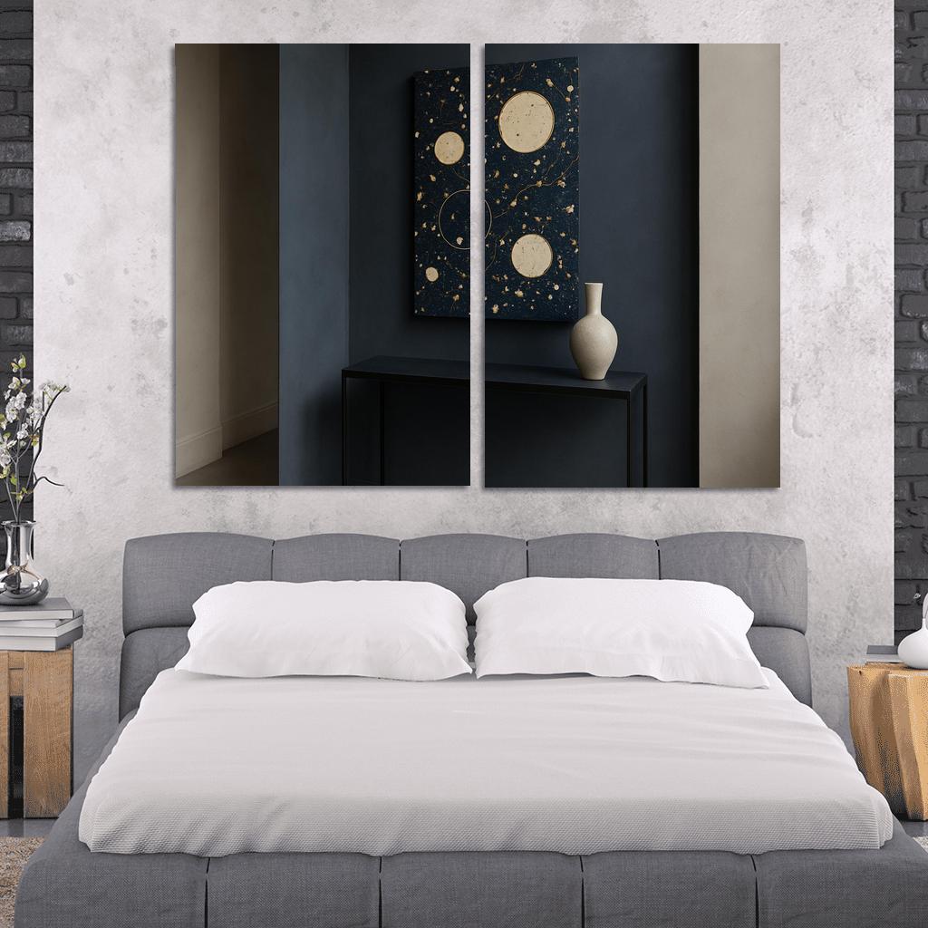 Celestial Terrazzo Wall Panel one-piece frames