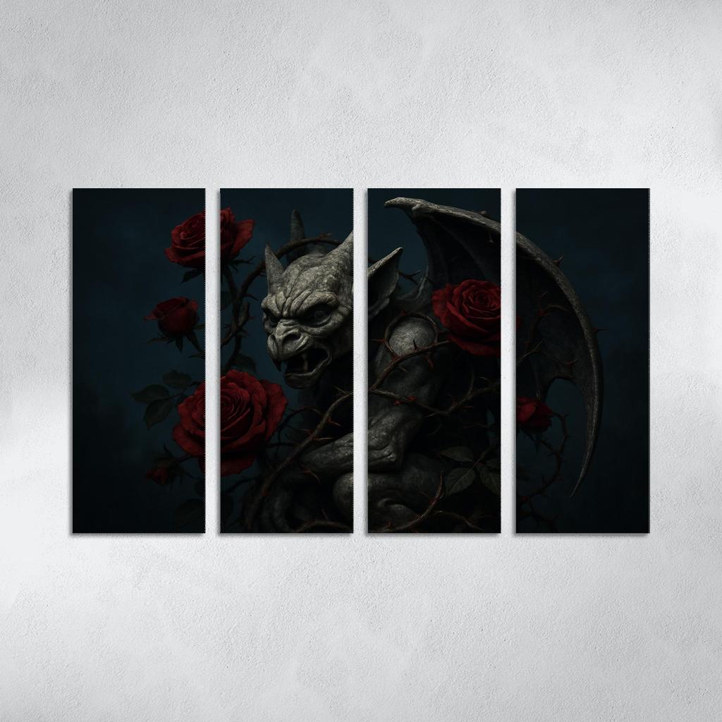 Midnight Rose Gargoyle one-piece frames