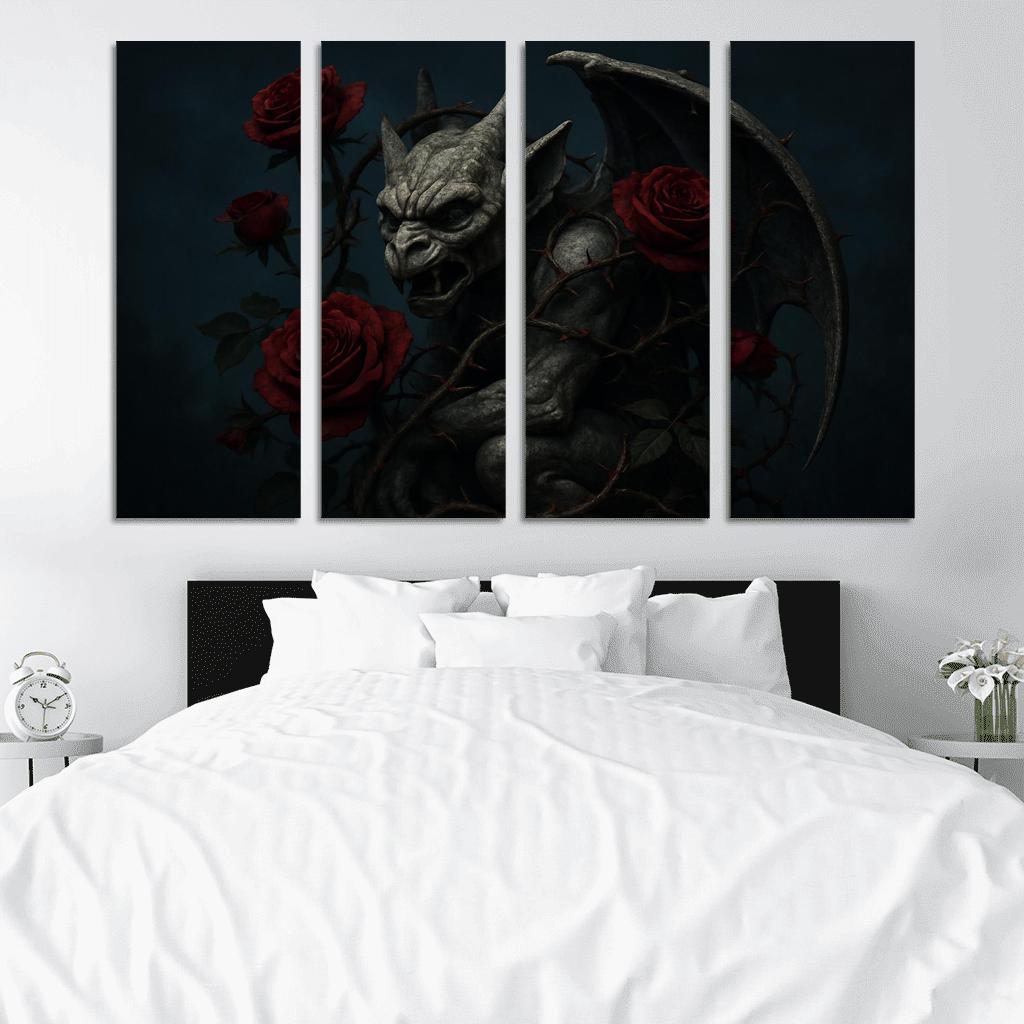 Midnight Rose Gargoyle one-piece frames