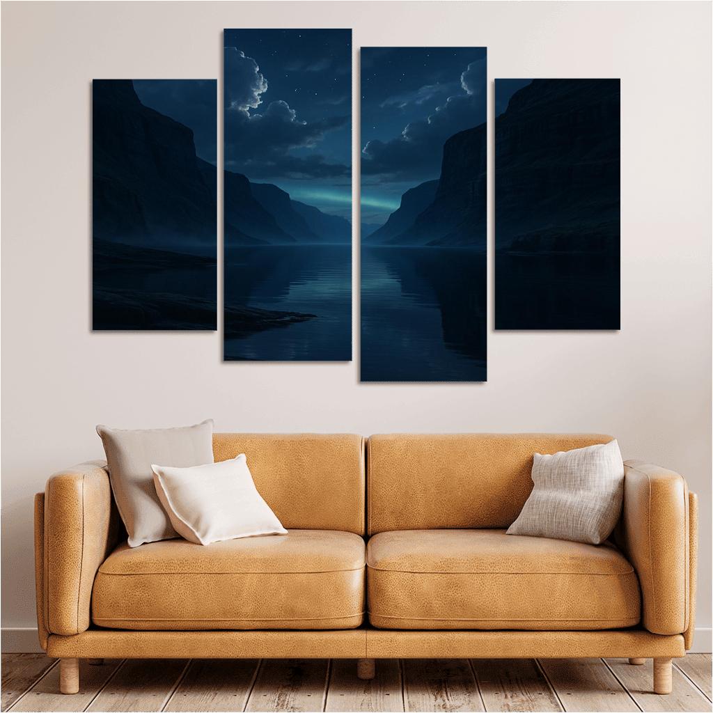Celestial Fjord Under Twilight one-piece frames