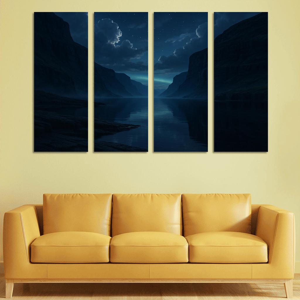 Celestial Fjord Under Twilight one-piece frames