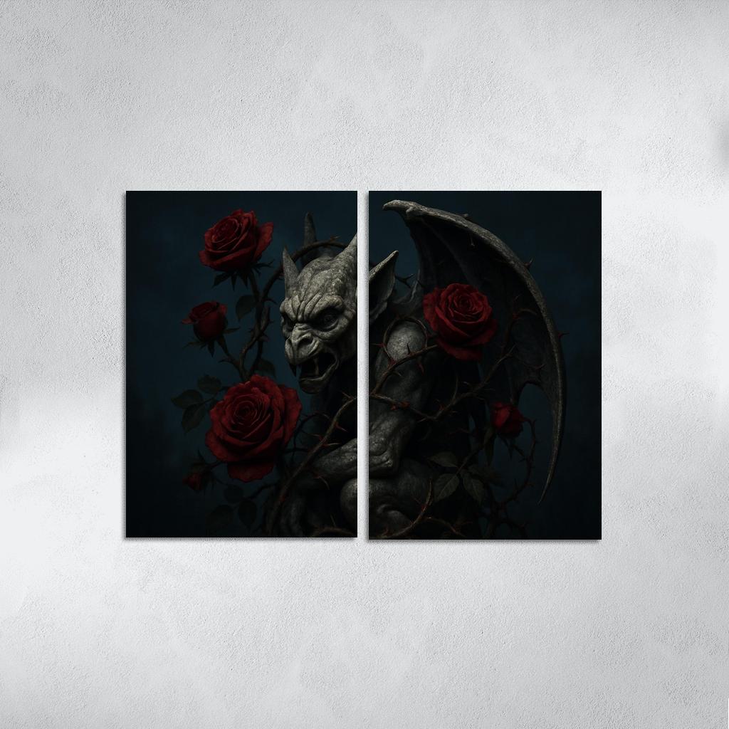 Midnight Rose Gargoyle one-piece frames