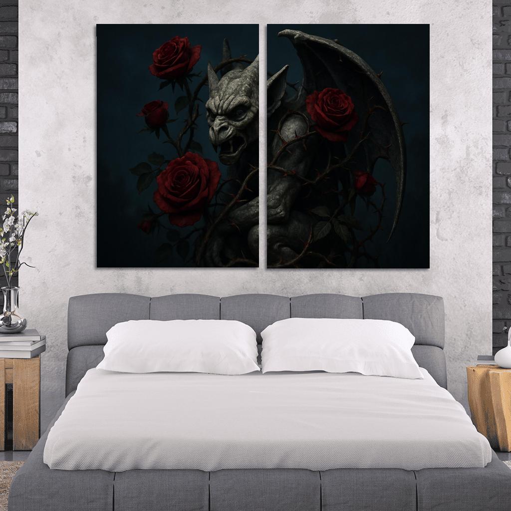 Midnight Rose Gargoyle one-piece frames