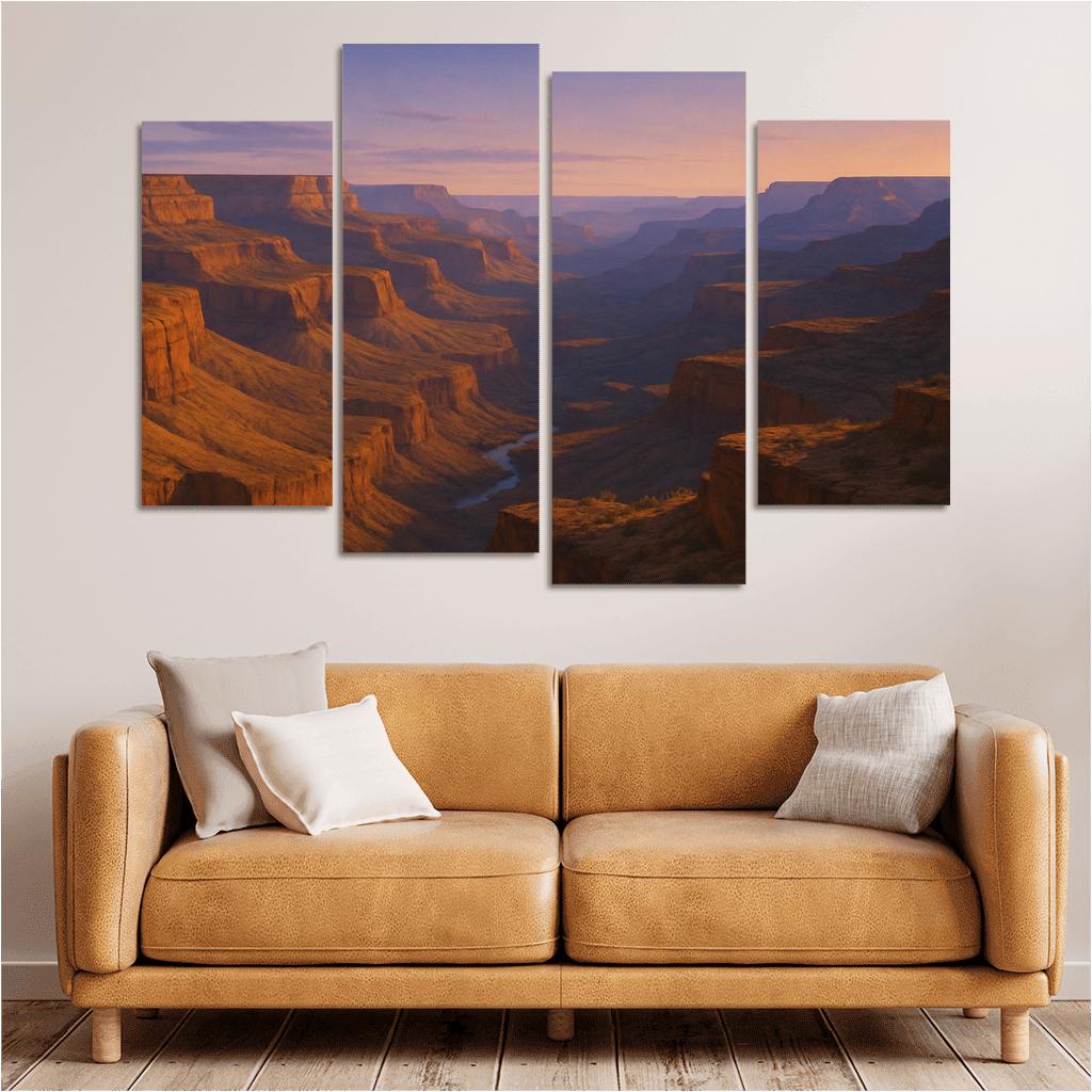 The Serene Glow Of Crystal Canyon premium artwork frames