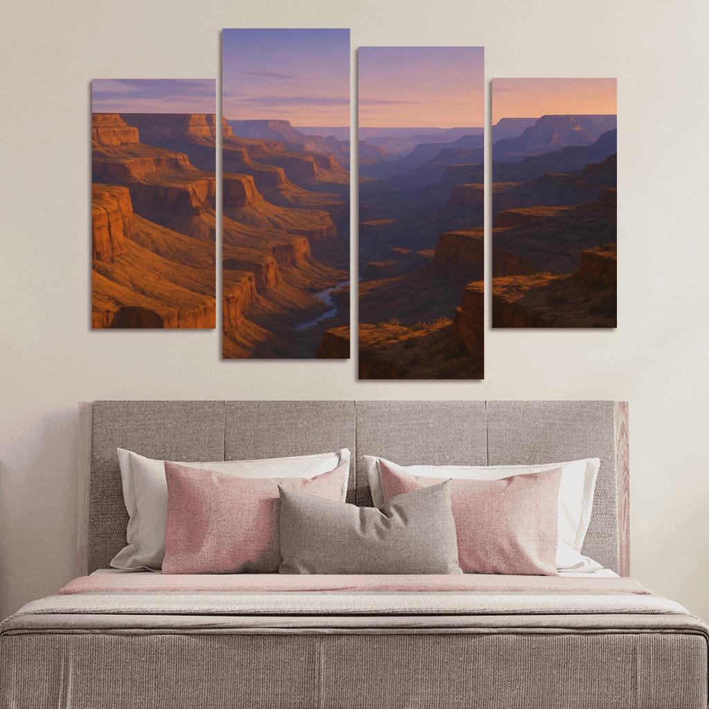 The Serene Glow Of Crystal Canyon premium artwork frames