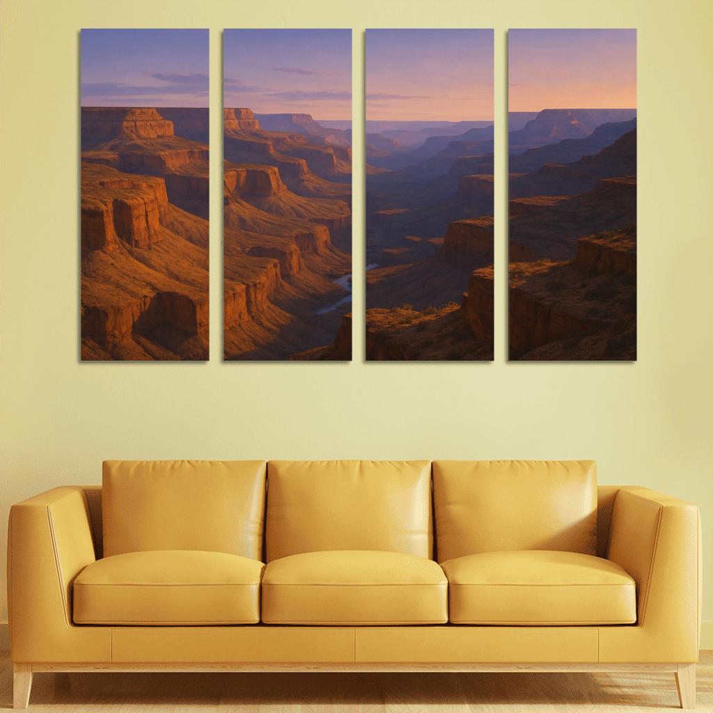 The Serene Glow Of Crystal Canyon premium artwork frames