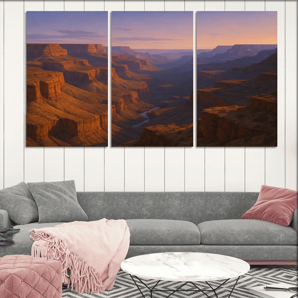 The Serene Glow Of Crystal Canyon premium artwork frames