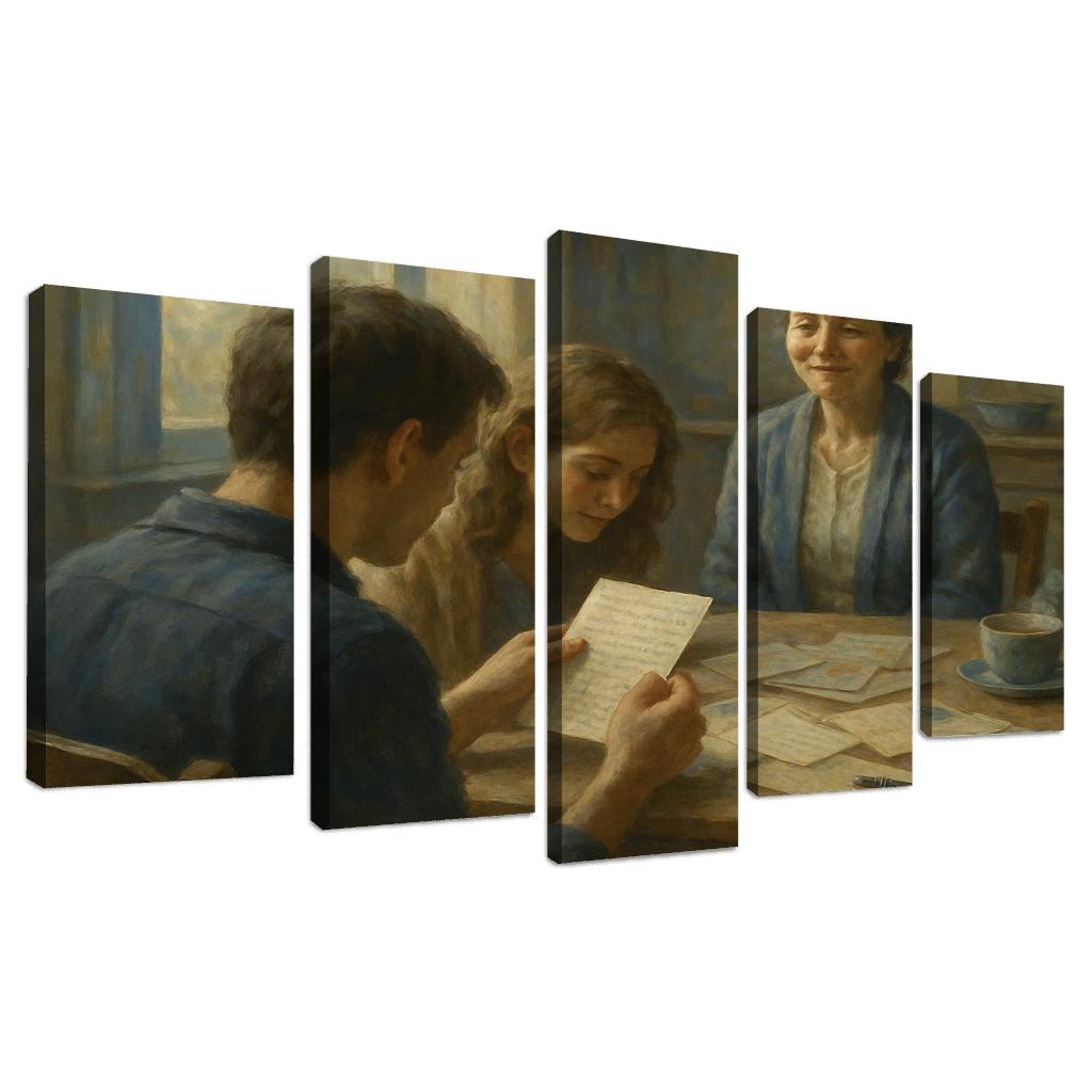 Letters Across The Kitchen Table abstract paintings frame