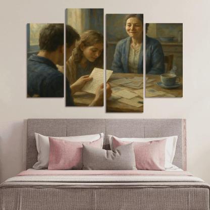 Letters Across The Kitchen Table abstract paintings frame