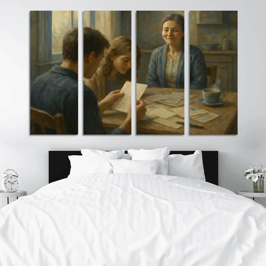 Letters Across The Kitchen Table abstract paintings frame