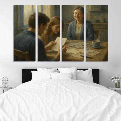 Letters Across The Kitchen Table abstract paintings frame