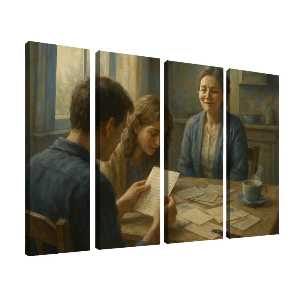 Letters Across The Kitchen Table abstract paintings frame