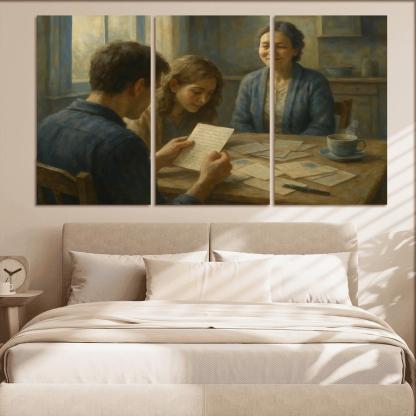 Letters Across The Kitchen Table abstract paintings frame