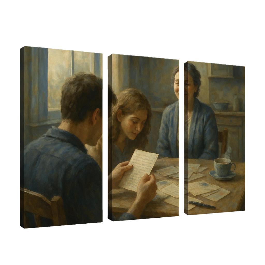 Letters Across The Kitchen Table abstract paintings frame