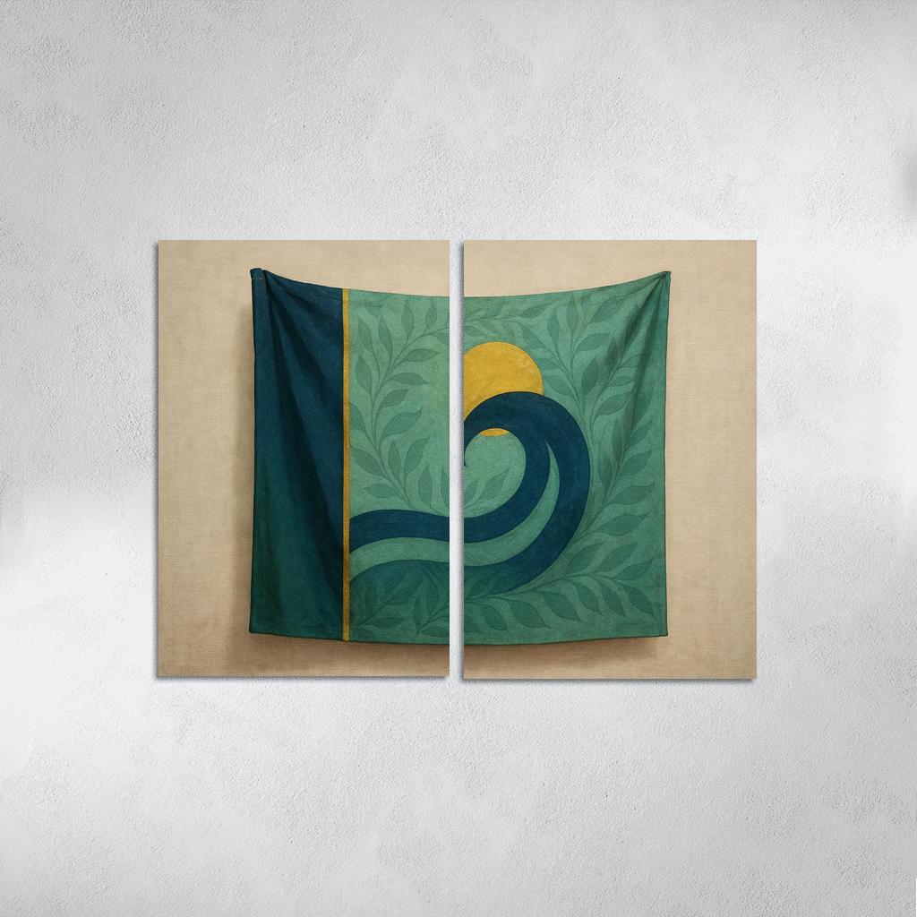 Verdant Banner Of Tidal Harmony wall art