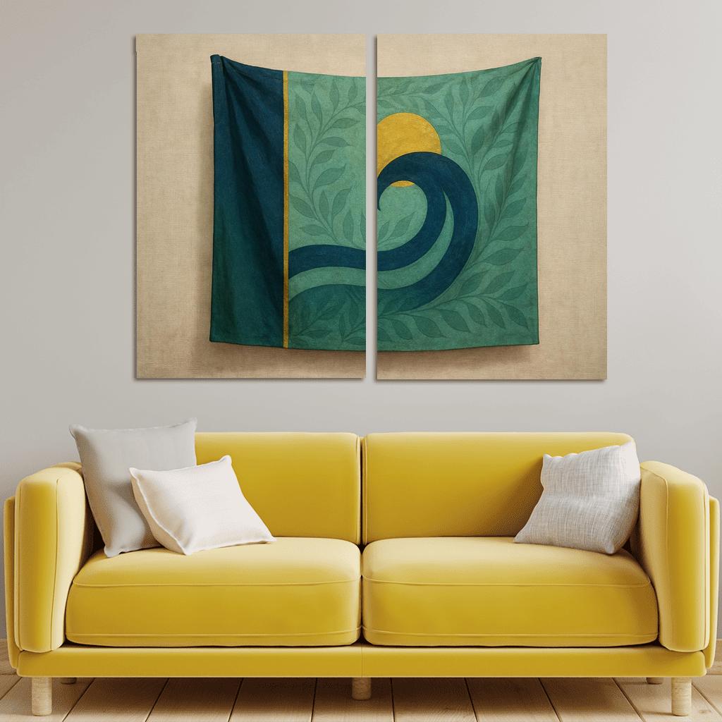 Verdant Banner Of Tidal Harmony wall art
