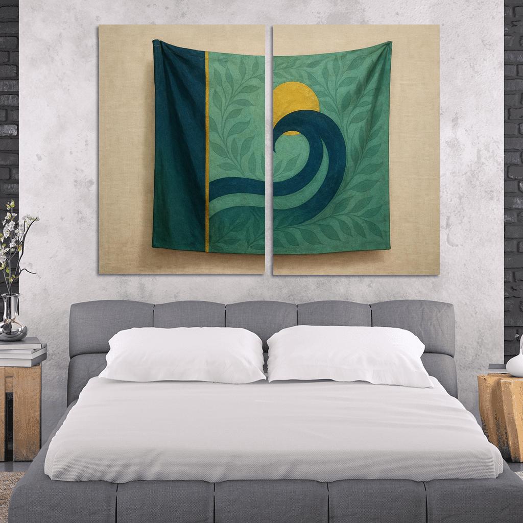 Verdant Banner Of Tidal Harmony wall art