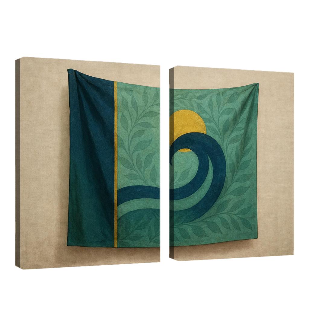 Verdant Banner Of Tidal Harmony wall art