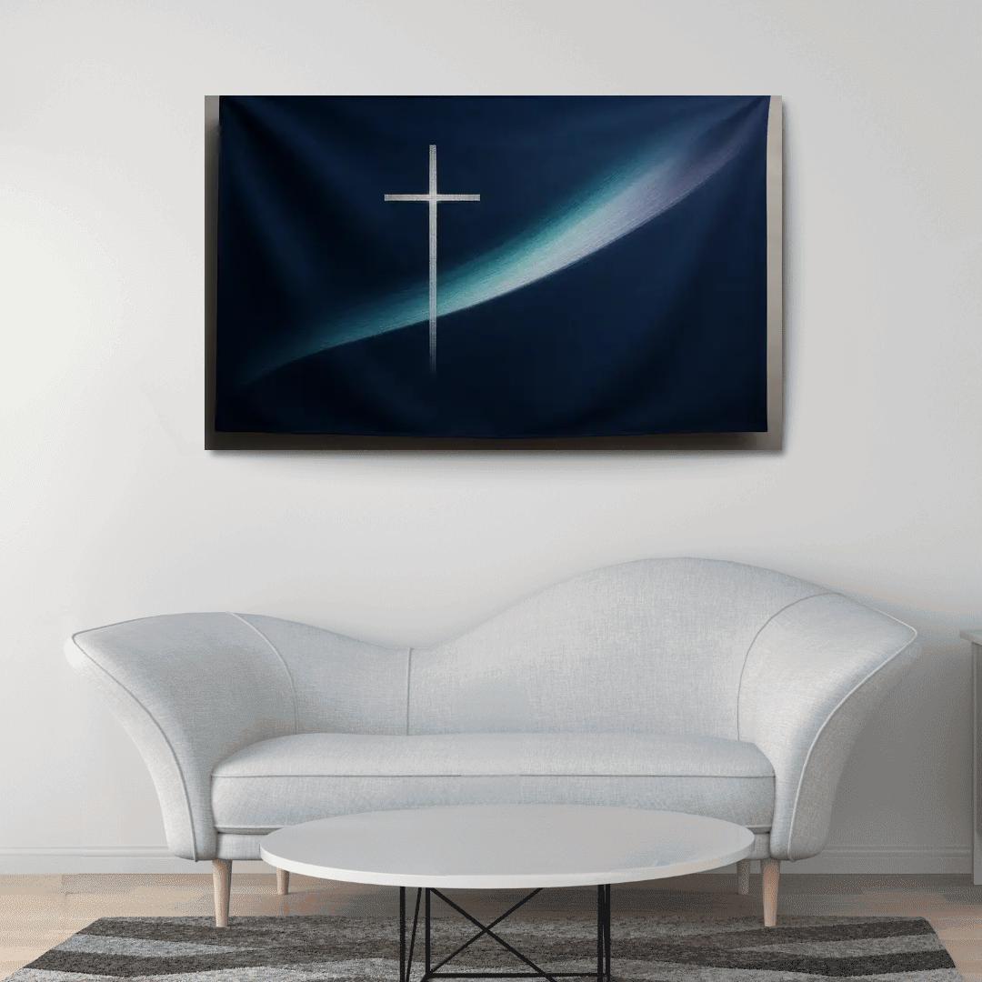 Auroral Cross Of Maritime Memory abstract paintings frame