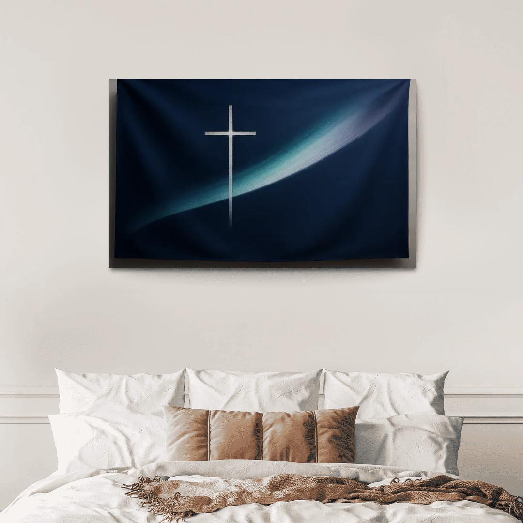 Auroral Cross Of Maritime Memory abstract paintings frame