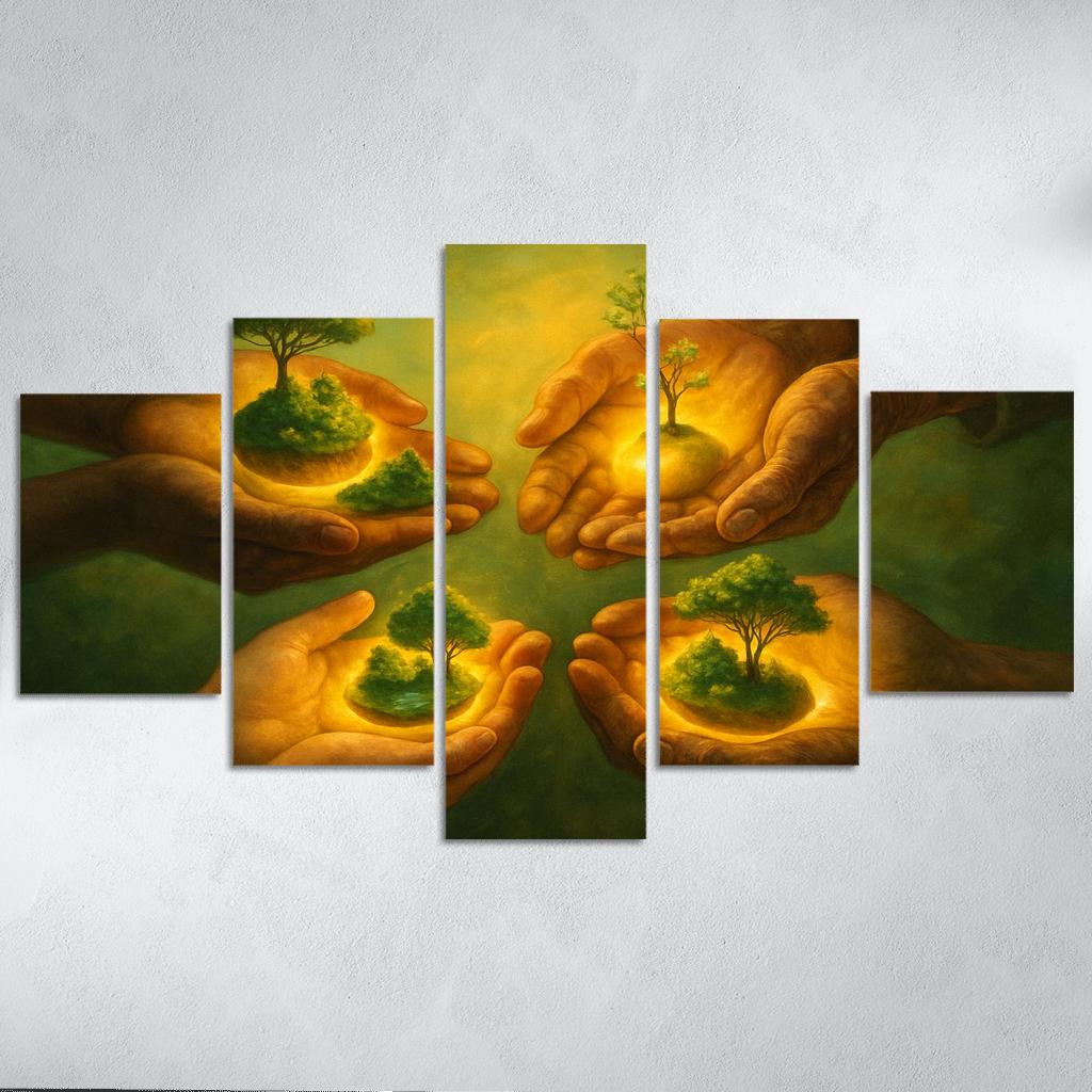 Seed Guardians custom paintings frame