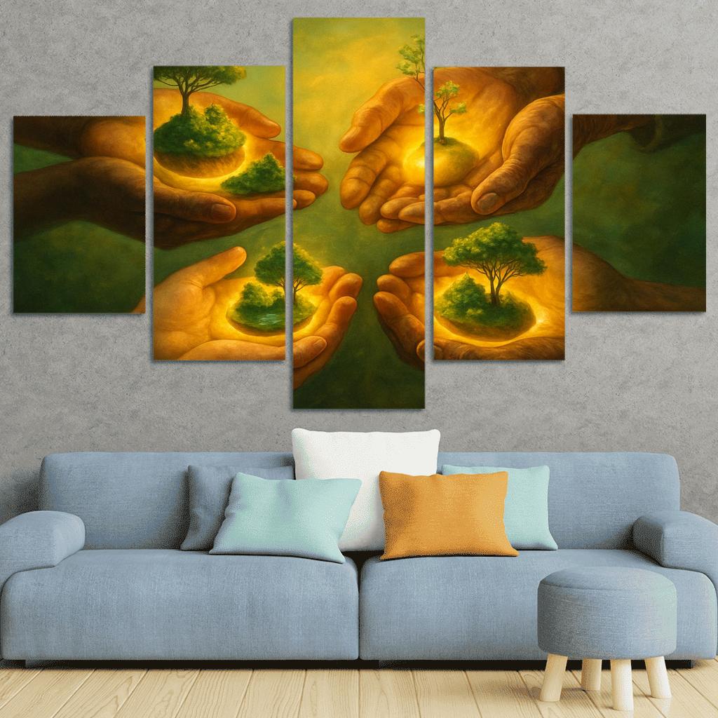 Seed Guardians custom paintings frame