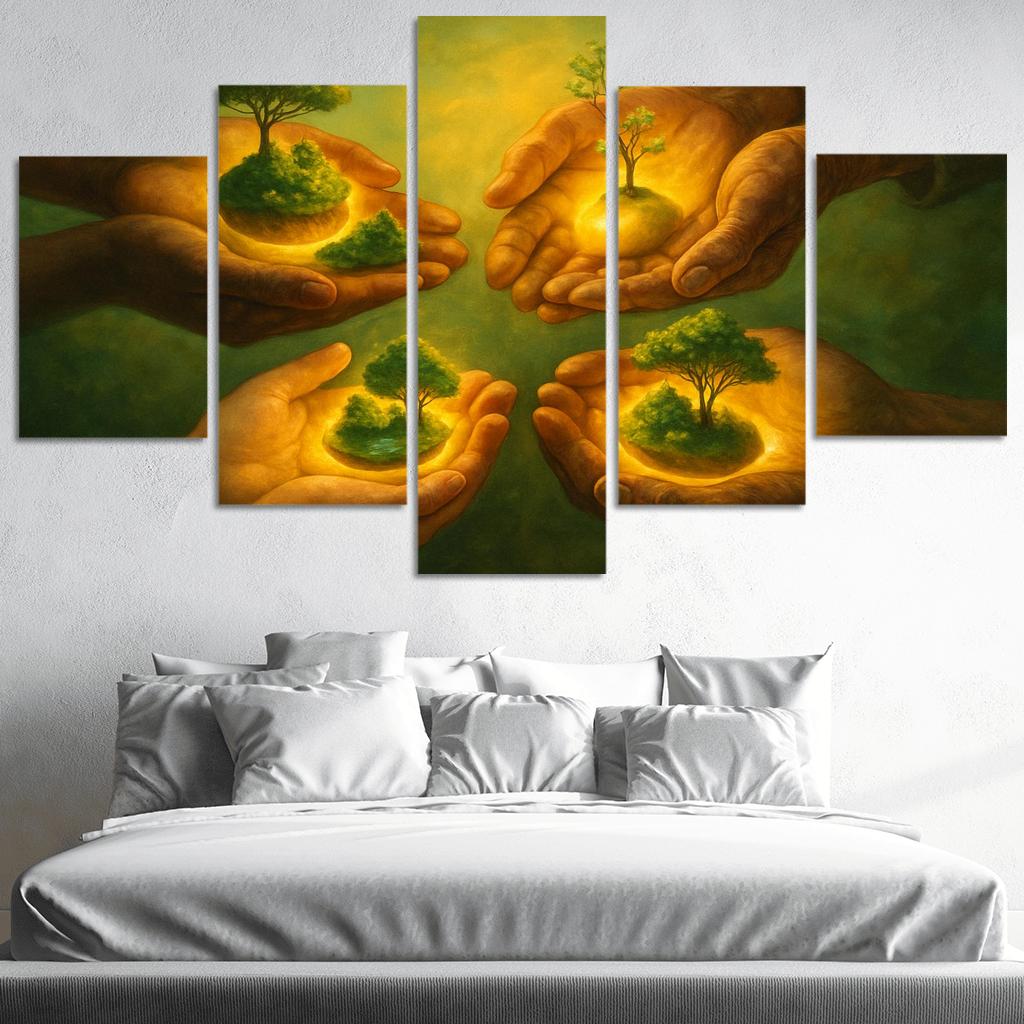 Seed Guardians custom paintings frame