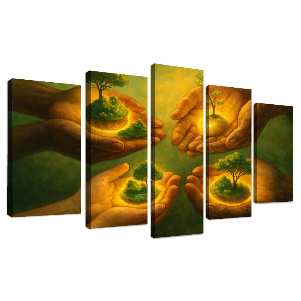 Seed Guardians custom paintings frame