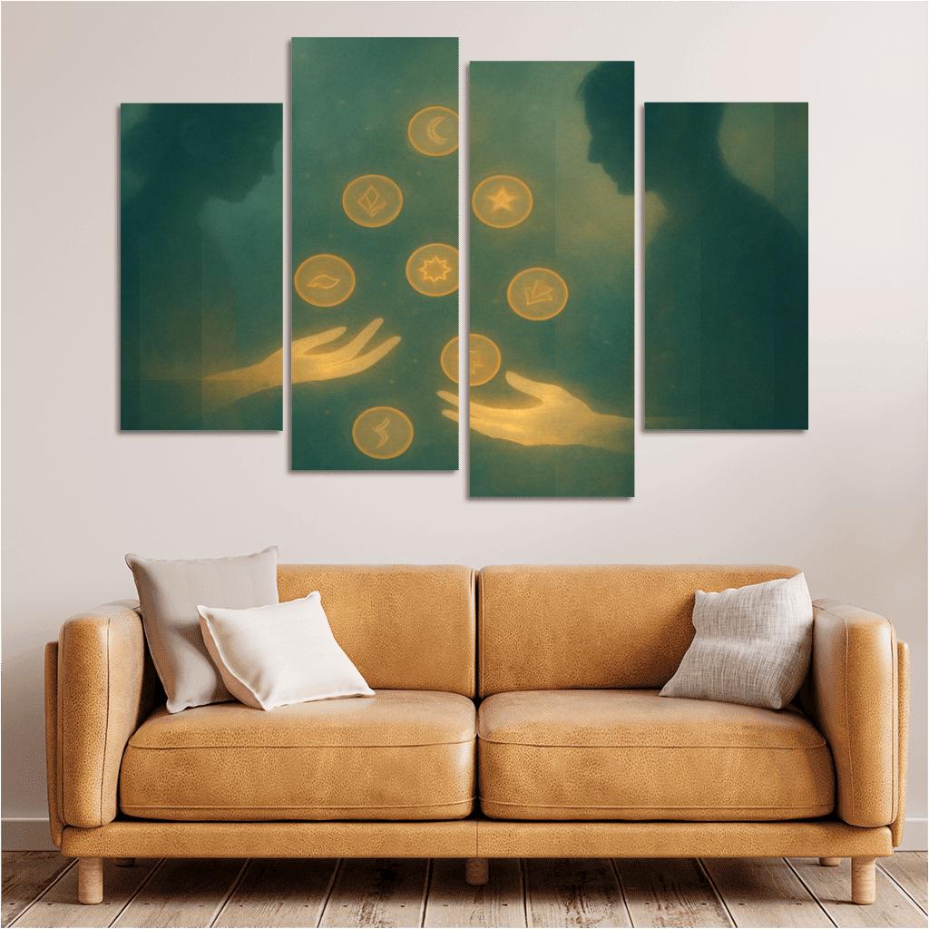 Luminal Exchange Of Lost Ideas framed paintings