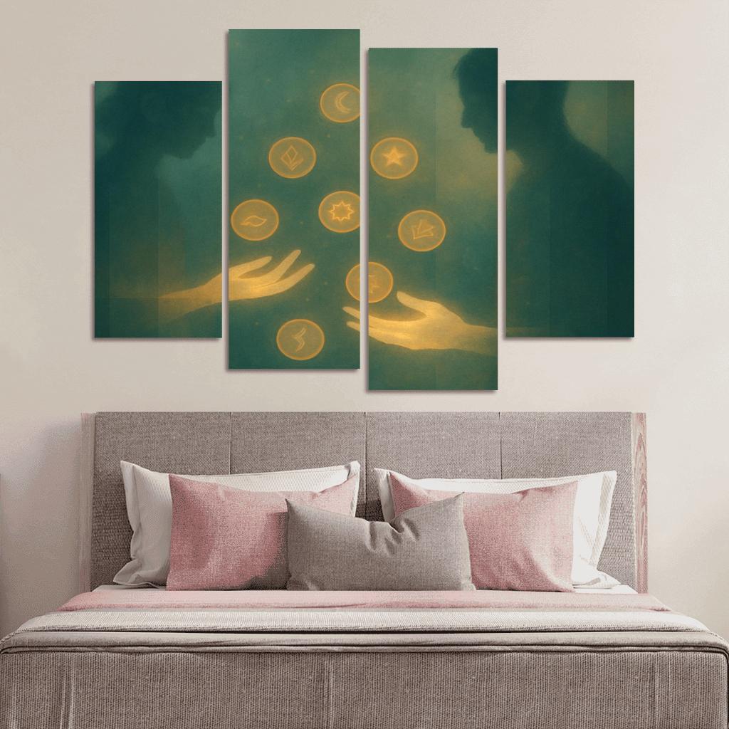 Luminal Exchange Of Lost Ideas framed paintings