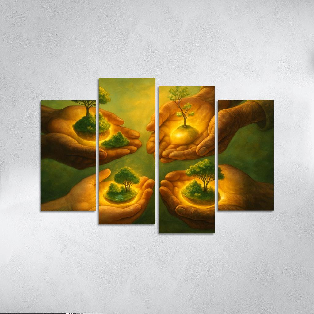 Seed Guardians custom paintings frame