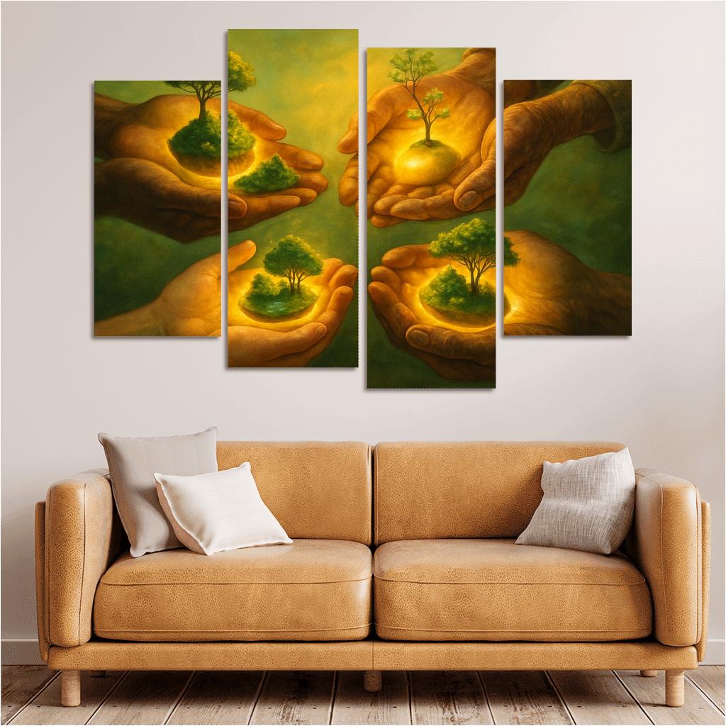 Seed Guardians custom paintings frame