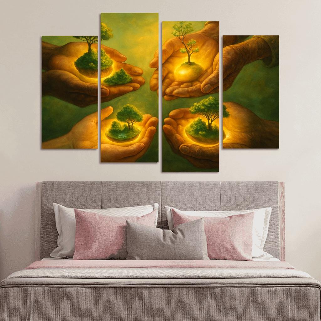 Seed Guardians custom paintings frame