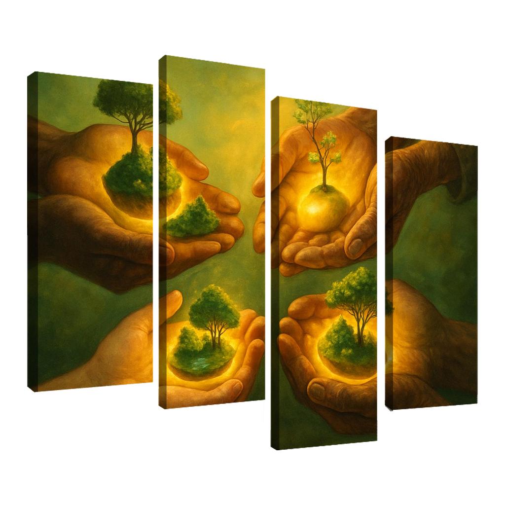 Seed Guardians custom paintings frame