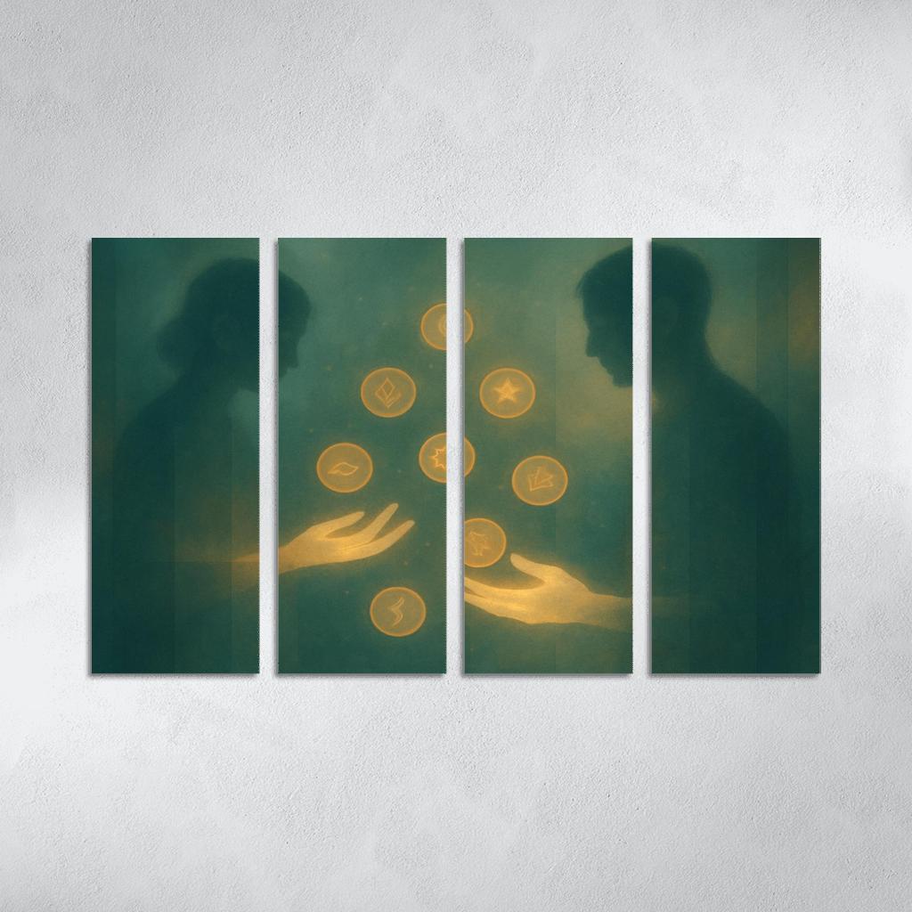 Luminal Exchange Of Lost Ideas framed paintings