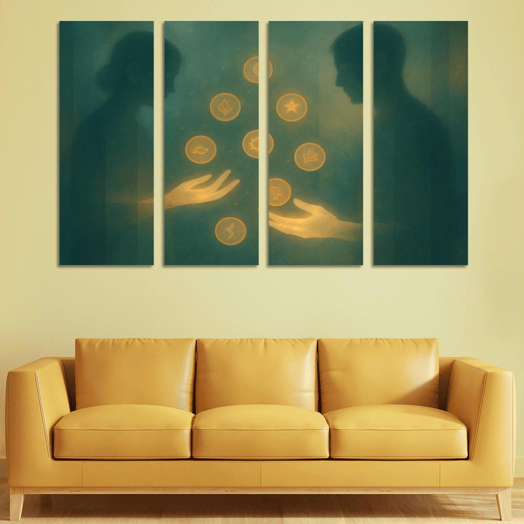 Luminal Exchange Of Lost Ideas framed paintings