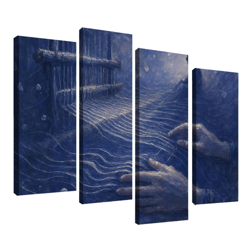 Memory Loom Of Echoes canvas paintings frame