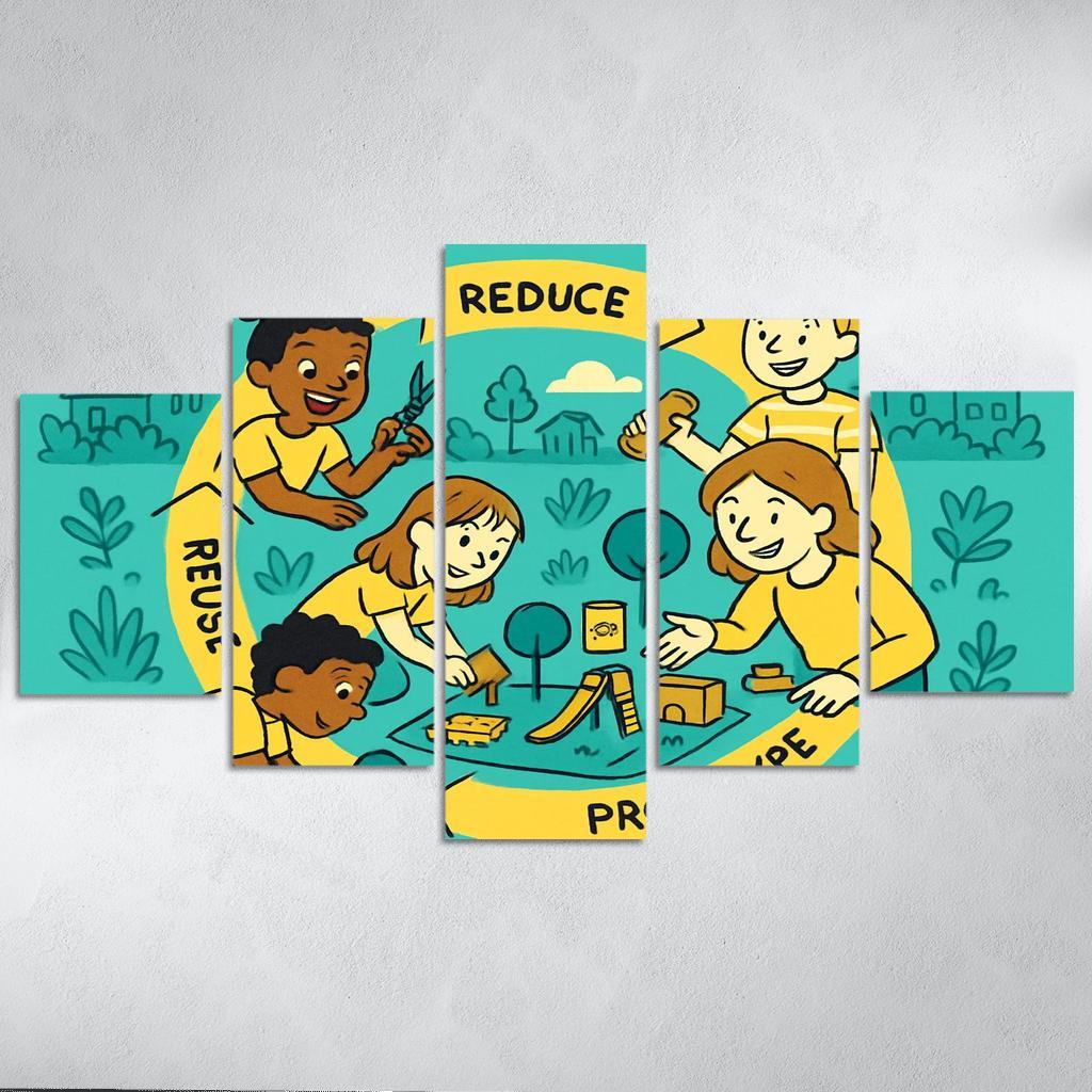 Eco Design And Circular Thinking For Kids custom paintings frame