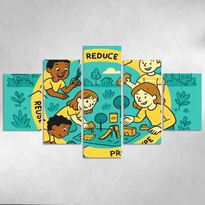 Eco Design And Circular Thinking For Kids custom paintings frame