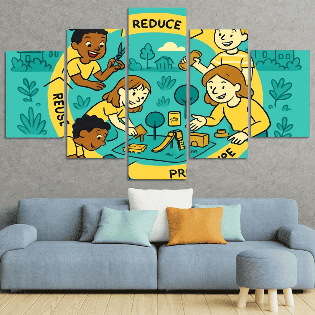 Eco Design And Circular Thinking For Kids custom paintings frame