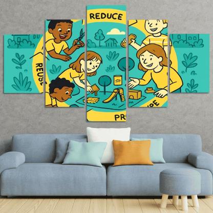 Eco Design And Circular Thinking For Kids custom paintings frame