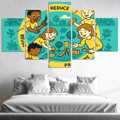 Eco Design And Circular Thinking For Kids custom paintings frame