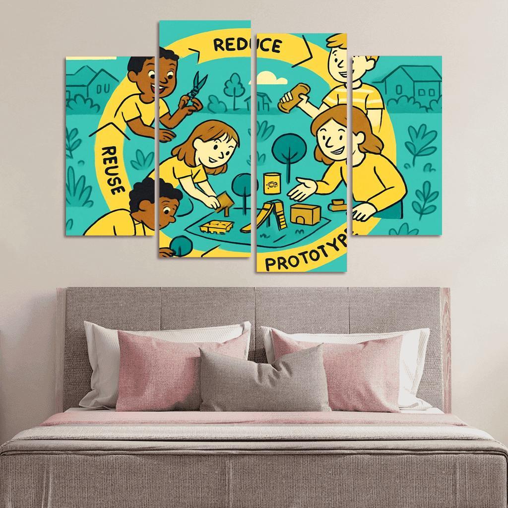 Eco Design And Circular Thinking For Kids custom paintings frame