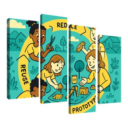 Eco Design And Circular Thinking For Kids custom paintings frame